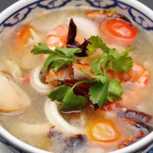 138.Clear TomYum Seafood Soup