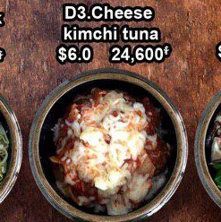 D3 Cheese Kimchi Tuna Bibimbap