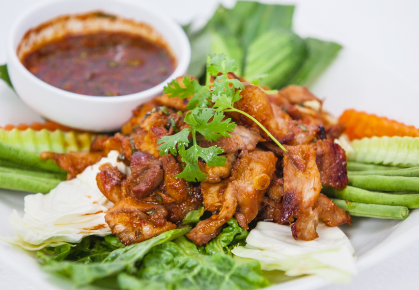 44.Nam Tok Salad with Pork