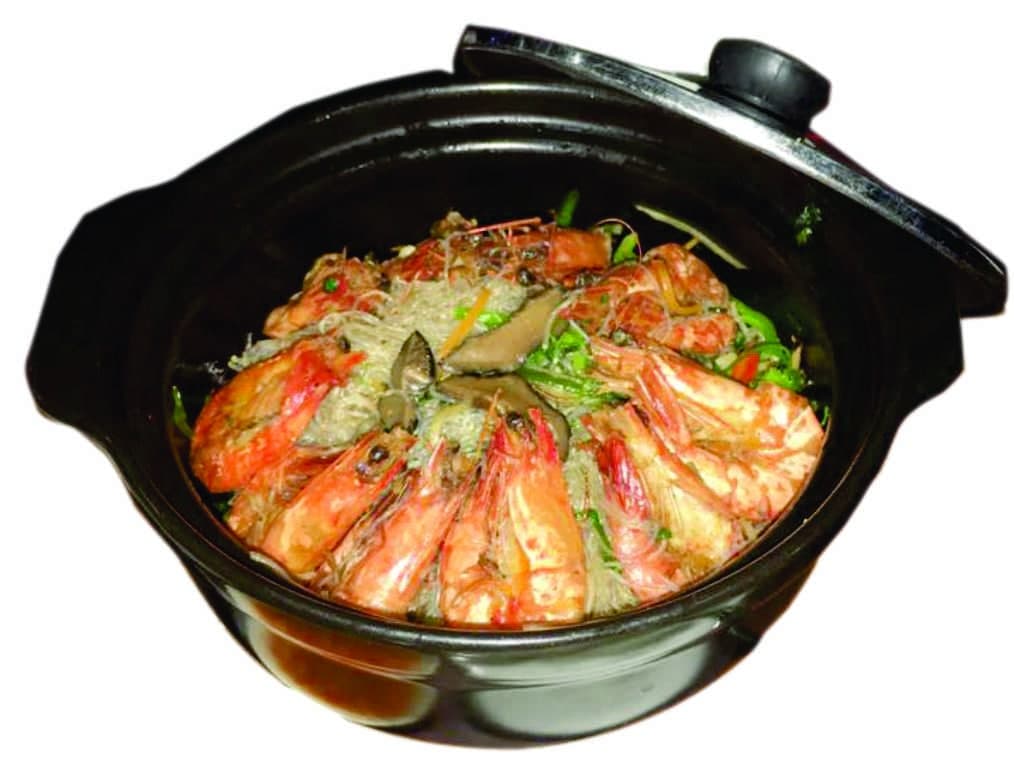 11.Steamed Shrimp with Glass Noodle