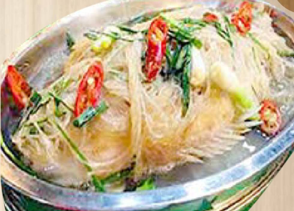 49.Steamed Fish with Glass Noodle