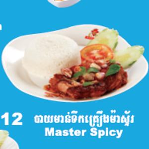 12.Set Chicken + Rice- Master Spicy