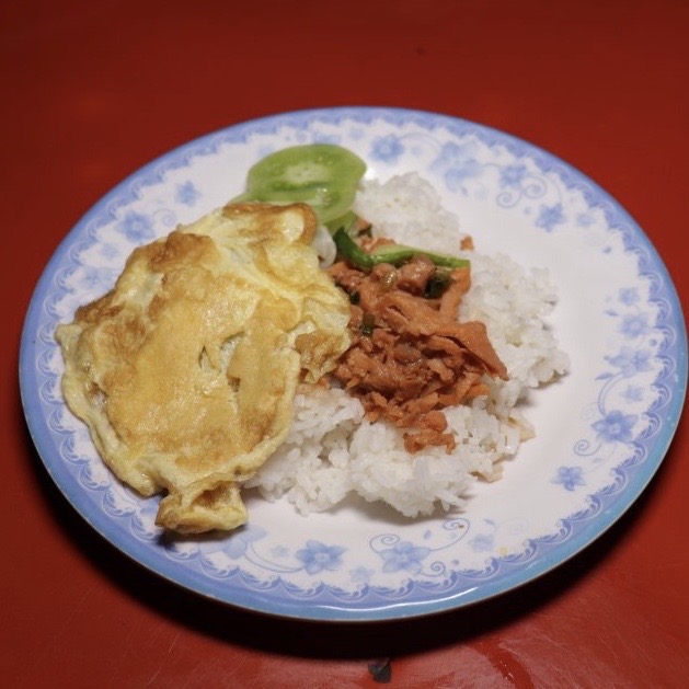 Pork Rice with Omelete Egg
