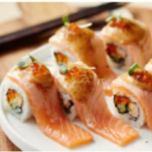 45.Aburi Salmon Twist Maki