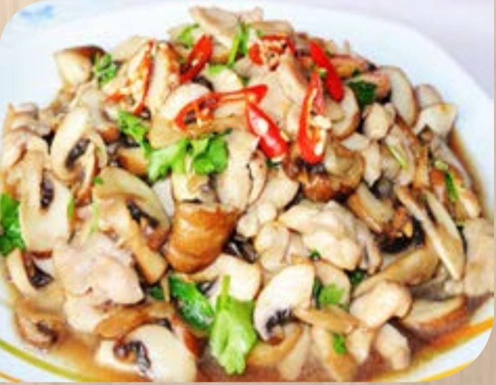 109.Stir Fry Canned mushrooms with Oyster Sauce