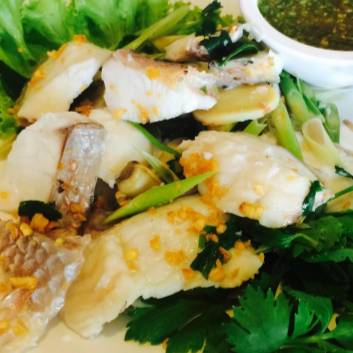 68.Steam Fish with Thai Sauce (Ch'pong Fish Whole)