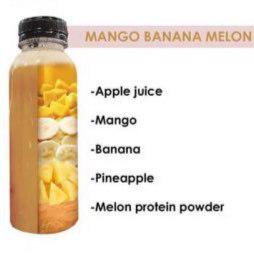 46.lMango Banana Melon protein smoothie