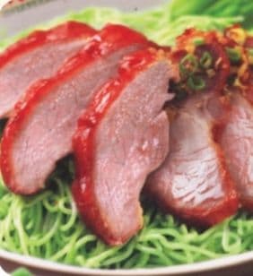 08.Green Noodle with Roasted Duck &Roasted Pork​(Soup &Dry)