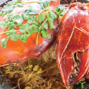 27.Seafood- Crab with Glass Noodle in Clay Pot