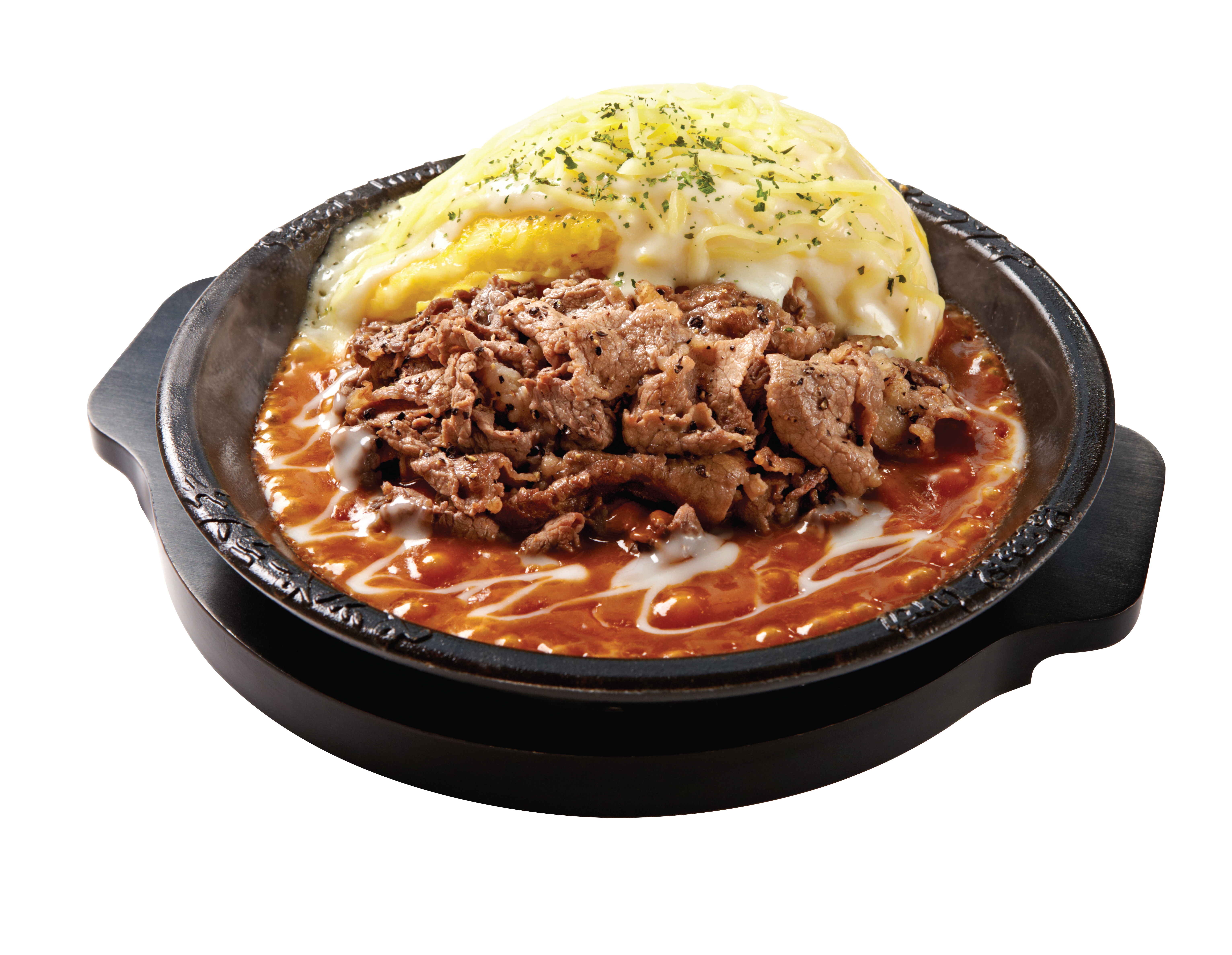24.Cheesy Omlelette with Beef
