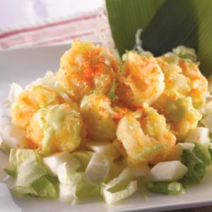 16.Seafood- Crispy Prawn with Wasabi Sauce in Honey