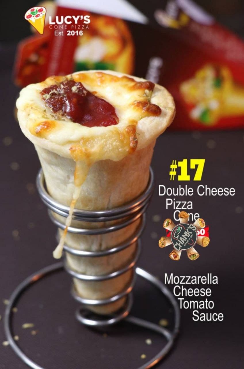 17..Double Cheese Pizza Cone