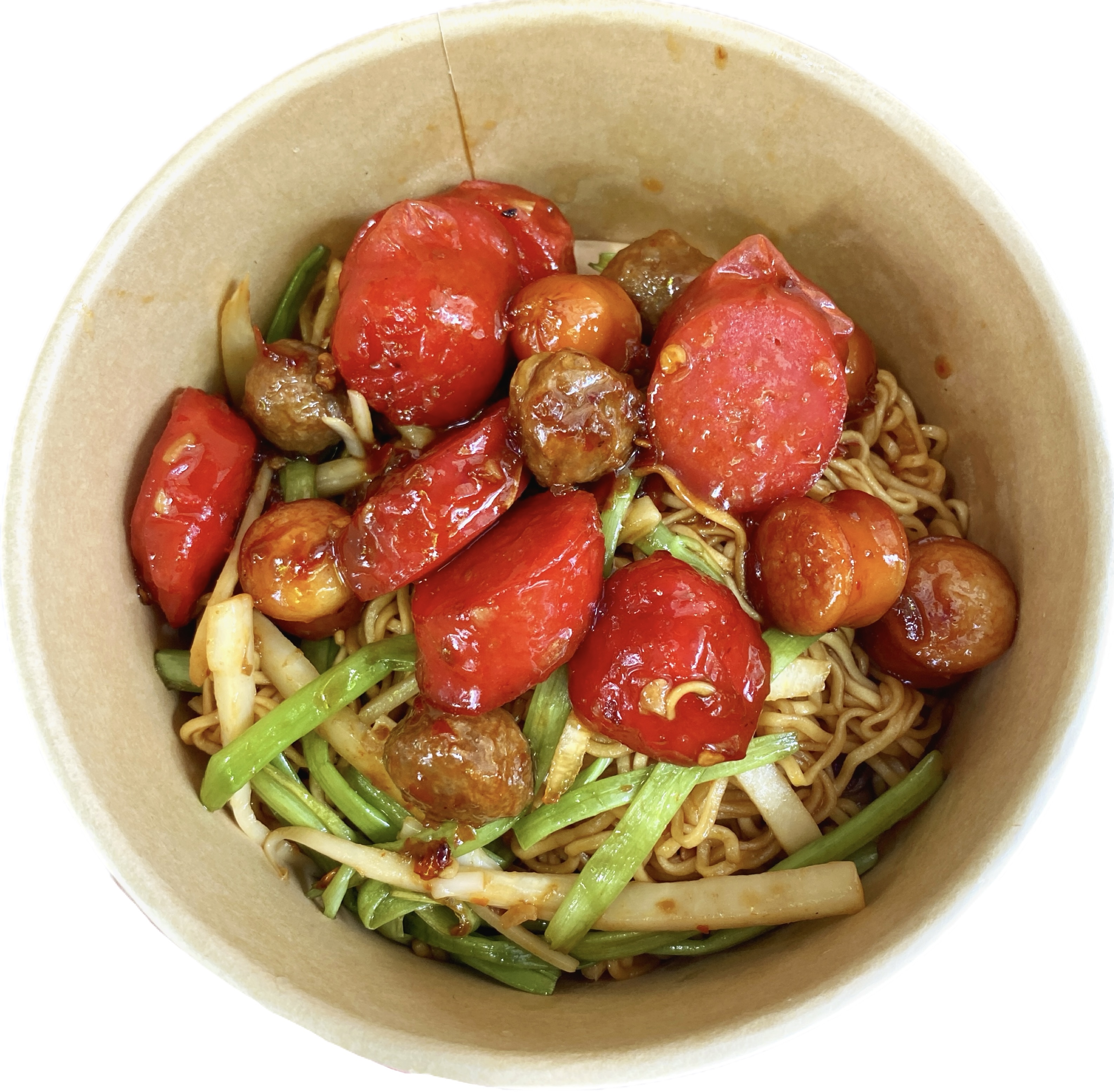 06.Fried Noodle with Dried Meatballs and bamboo Shoot