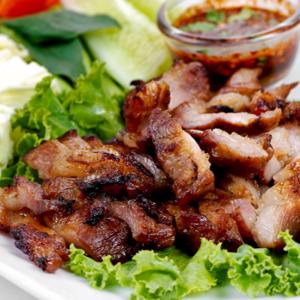 33.Grilled Pork with Nam Tok