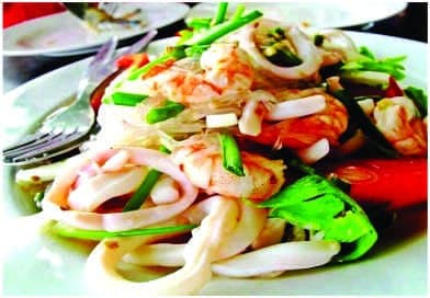 21.Seafood with Glass Noodle Salad