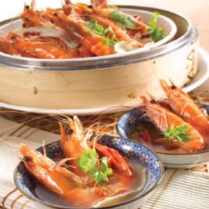 17.Seafood- Poached Tiger Prawn with Shao Hsing Wine & Wolfberry or Steam Prawn