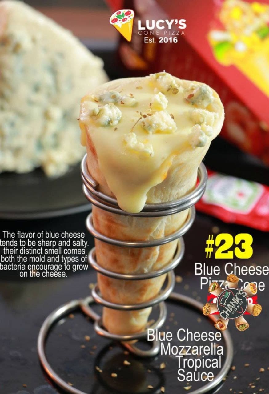 23.Blue Cheese Pizza cone