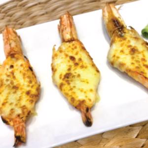 28.Seafood- Grill Prawn with Cheese