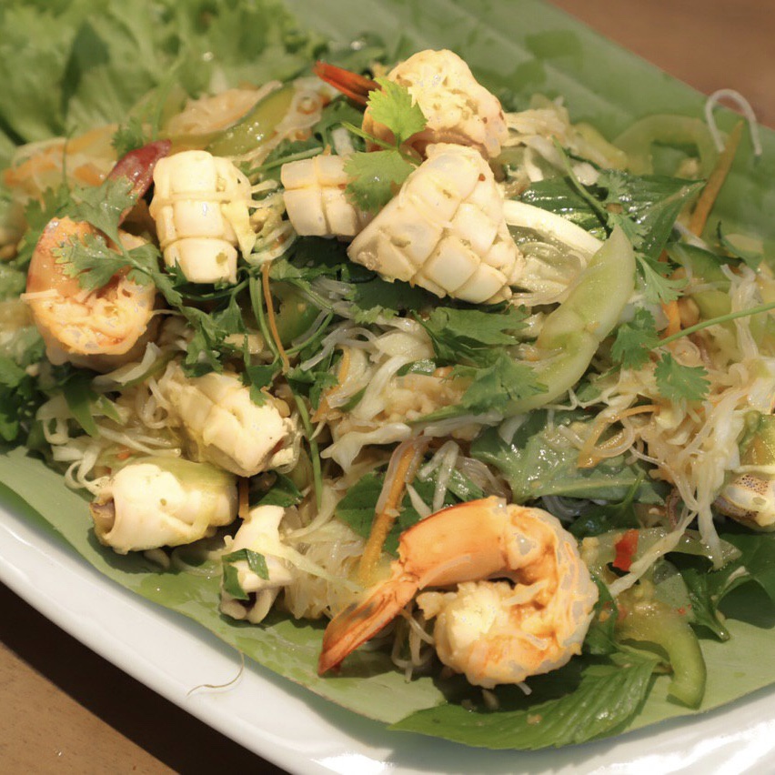 Seafood and Chicken Salad with Glass Noodle