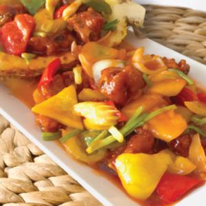 72.Sweet And Sour Pork Rib in Pineapple