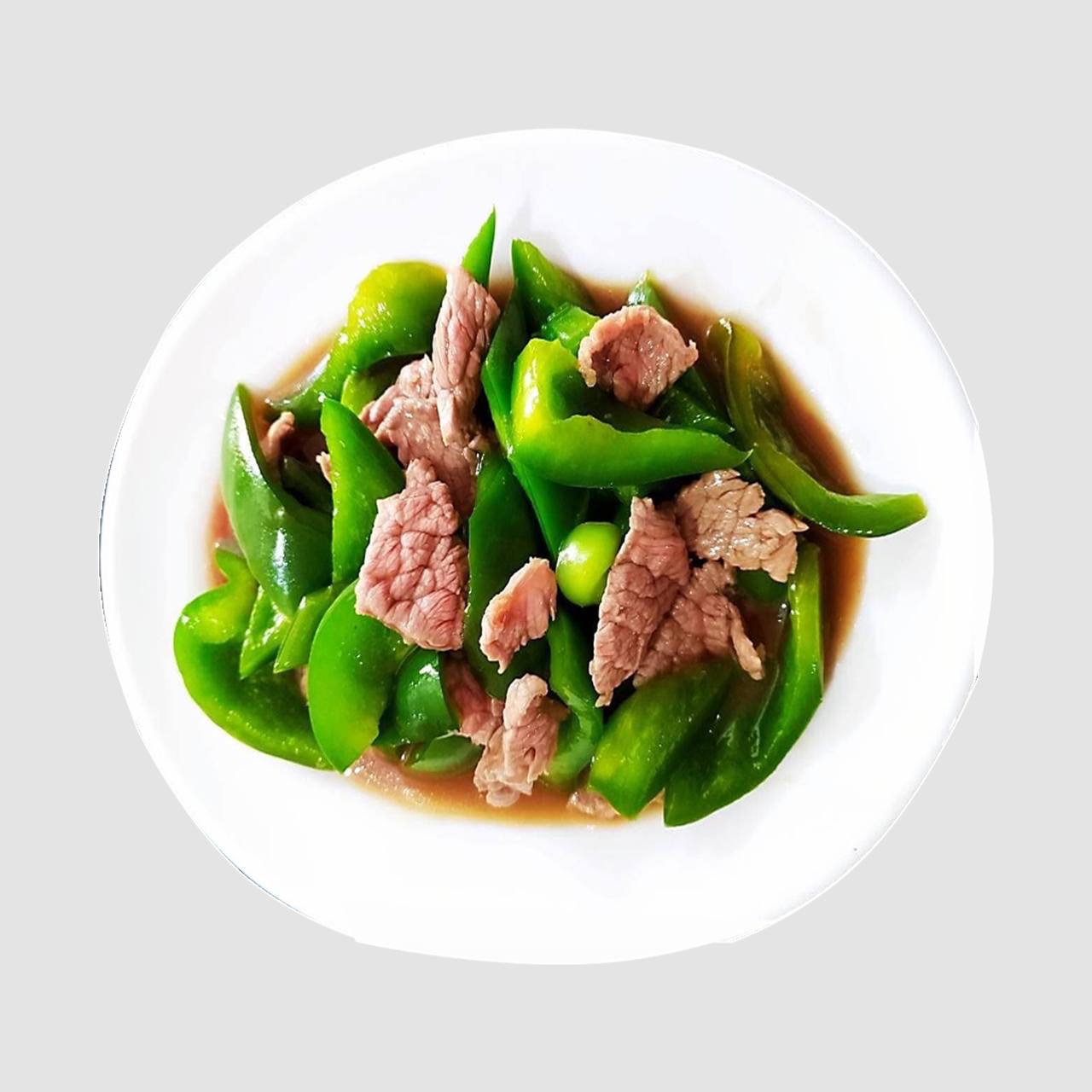 34.STIR FRIED SWEET PEPPER WITH BEEF