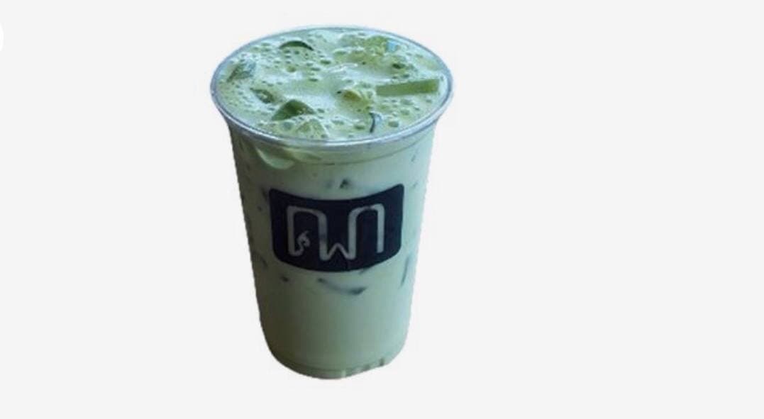 91.Iced Green Tea Latte