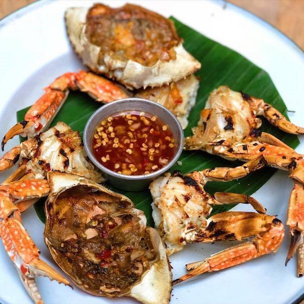 45.Grilled Blue Crab