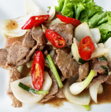 75.Fried Beef with Oyster Sauce