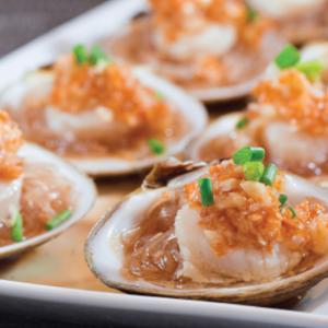 10.Seafood- Steamed Scallop with Glass Noodle & Garlic