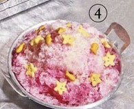 203.Shaved Ice with Rose Syrup