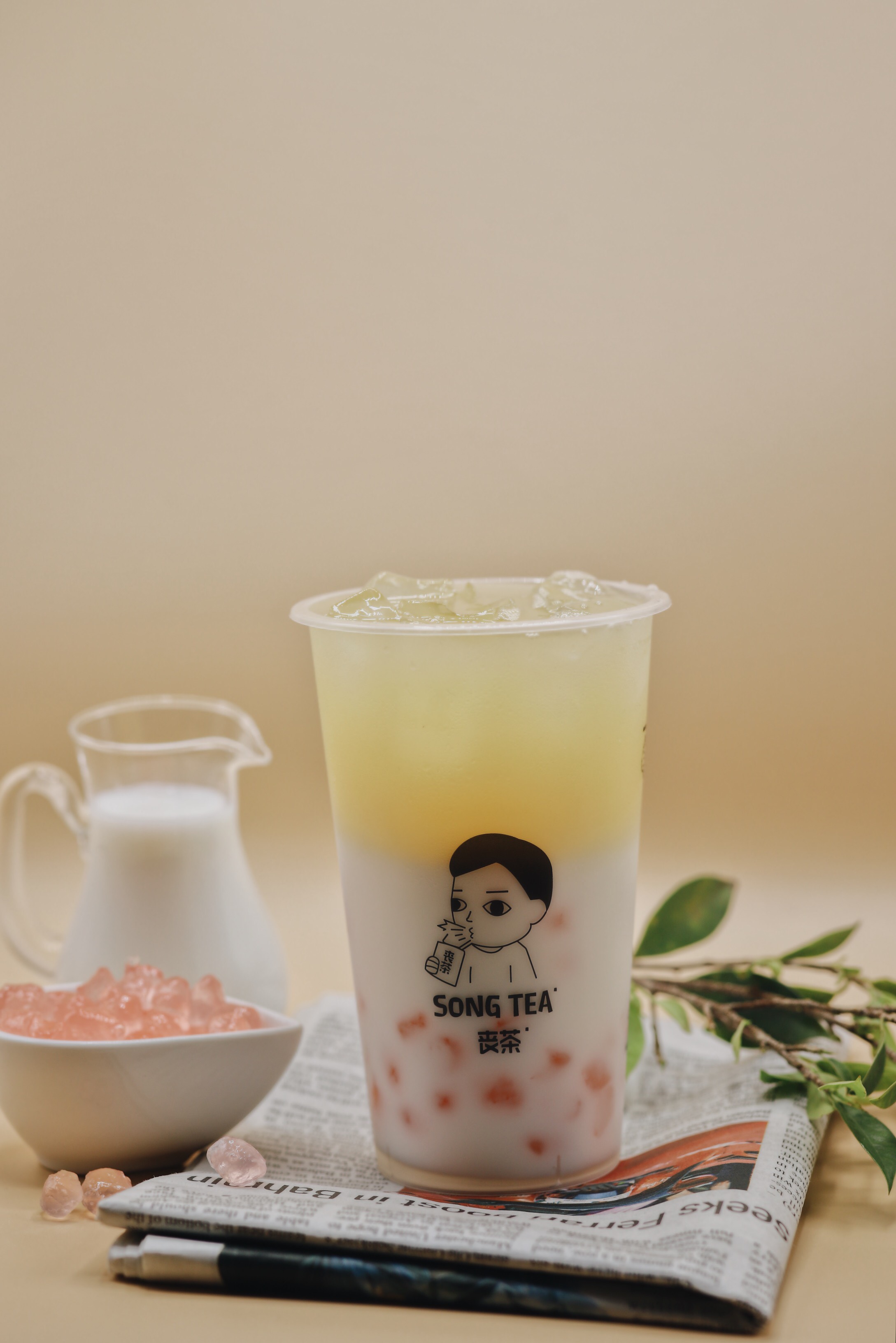 04.Straight F In Exam Green Milk Tea (Sakura Konjac )