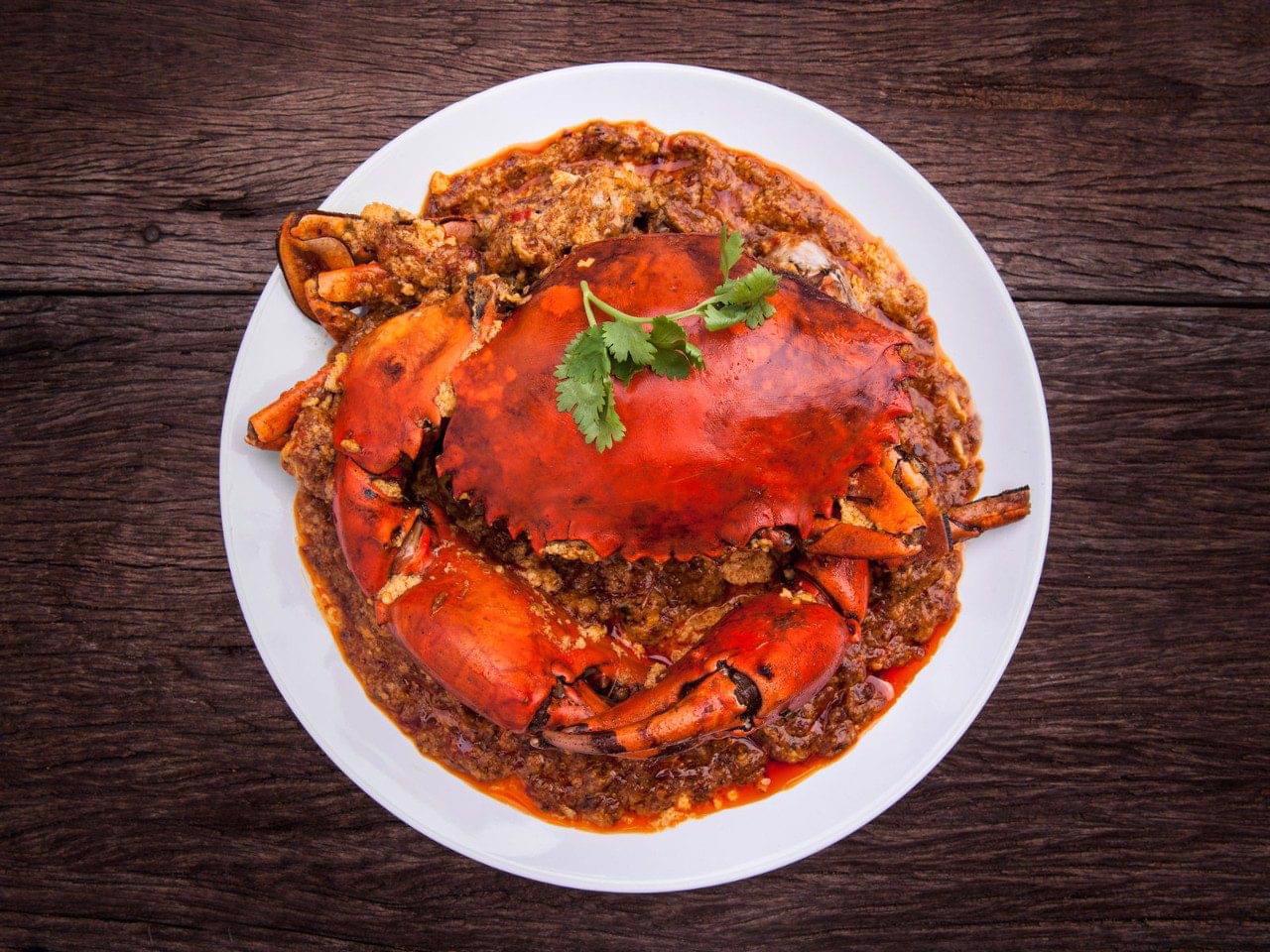53.Stir fry Chilli Crab Singapore