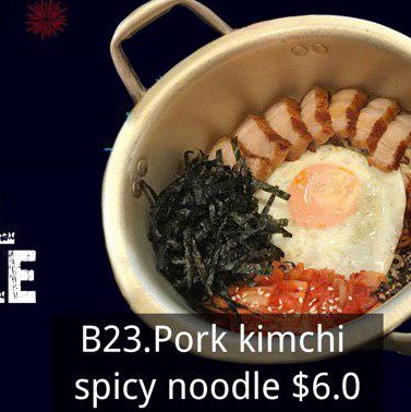B23 Pork Kimchi Spicy Noodle
