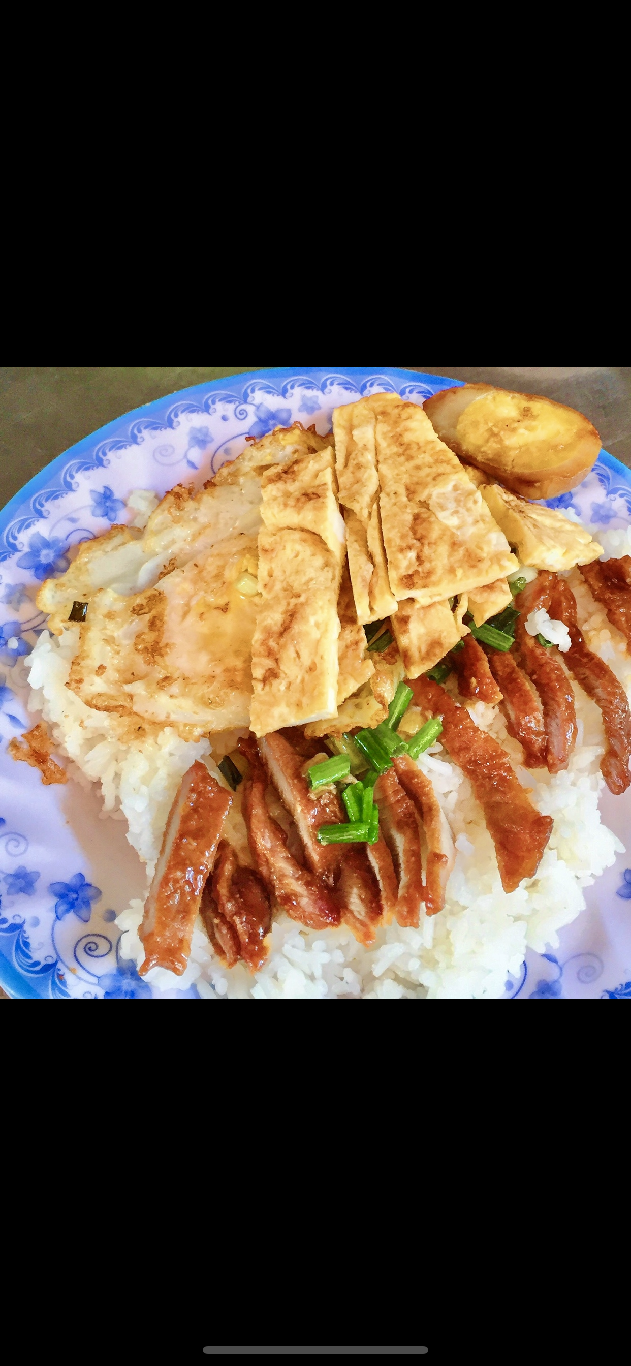 04.pork rice with 3 different eggs