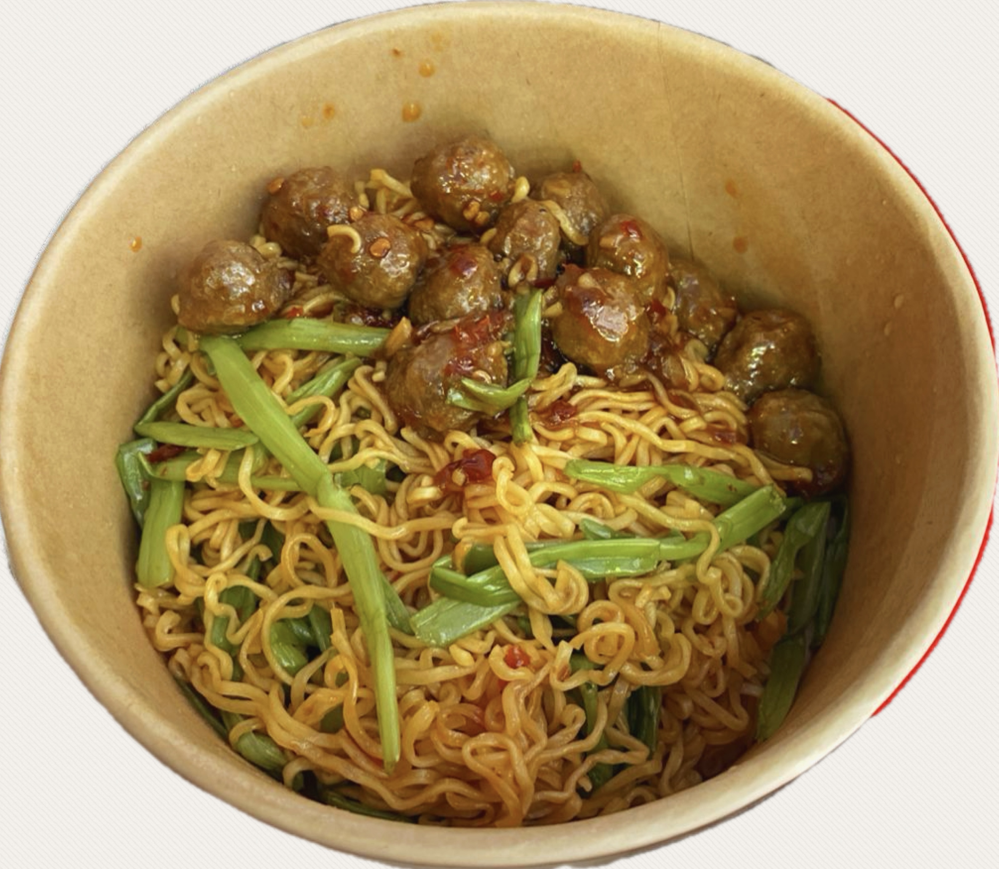 03.Fried Noodle with Dried Beef Meatballs