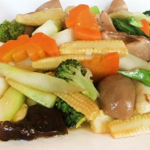 128.Sauteed Mixed Vegetables with Oyster Sauce
