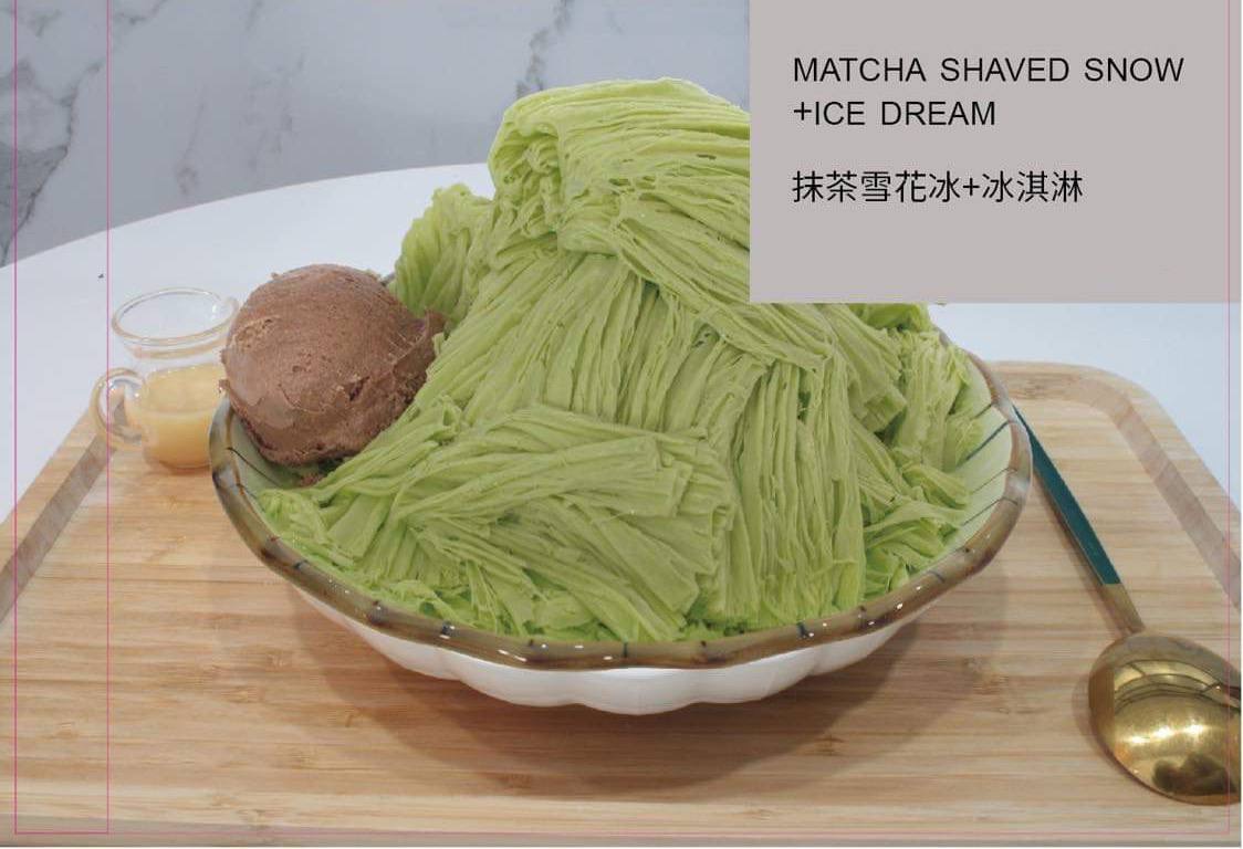 12.Matcha Shaved Snow +Ice cream