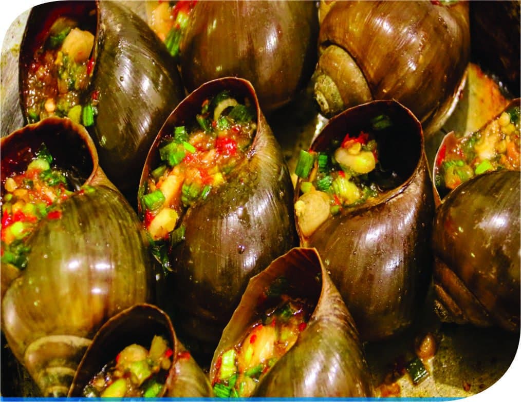 57.Grilled Snail with Chili